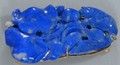 Carved Lapis Brooch/Pin